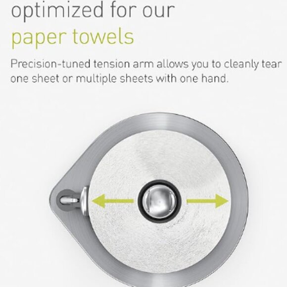 Simplehuman | Tension Arm Paper Towel Holder Brushed Stainless Steel - Picture 6 of 15